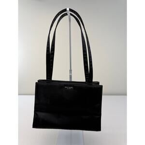 Vintage Kate Spade New York Black Nylon Shoulder Bag 90s Y2K Minimalist